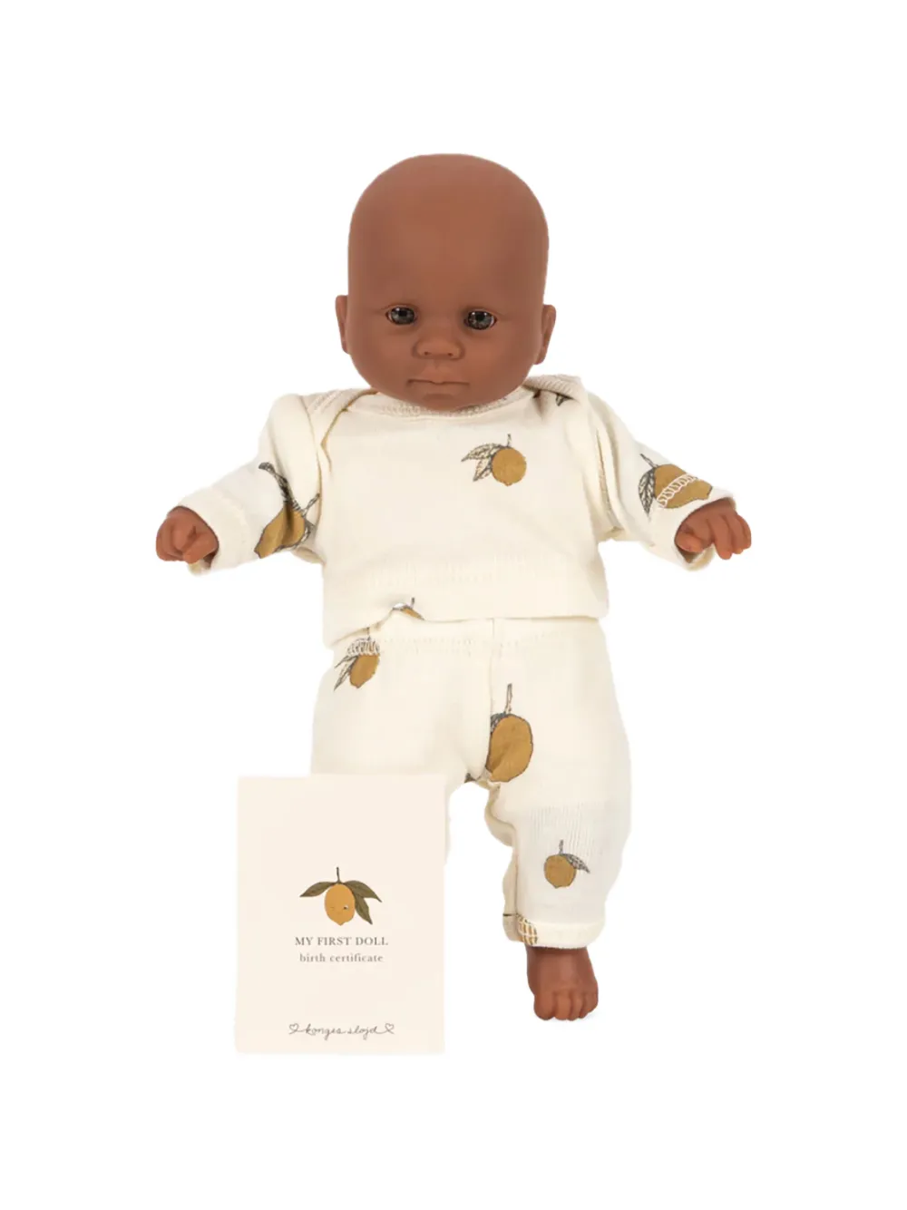 Konges Sløjd mini My First Doll printed lemon doll - Toni neutri