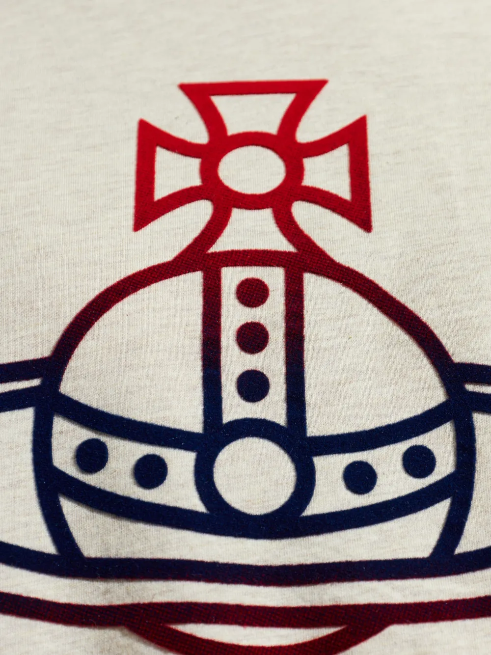 Vivienne Westwood T-shirt met Orb-detail Beige