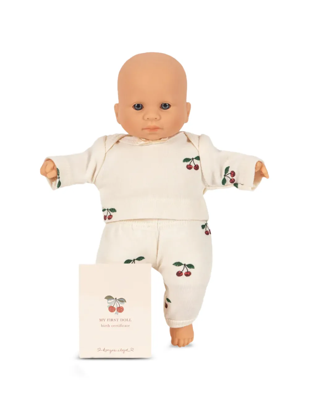 Konges Sløjd mini My First Doll cherry print doll - Toni neutri
