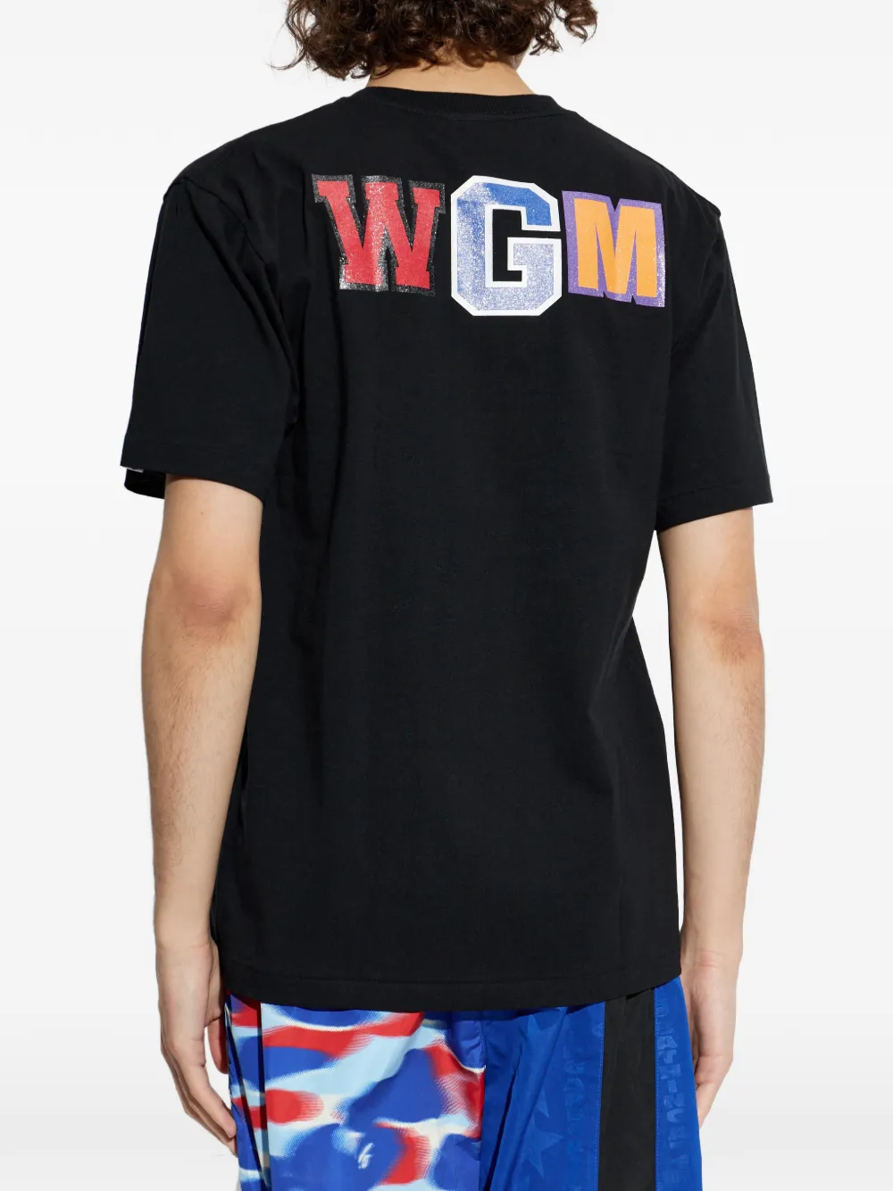 A BATHING APE T-shirt met grafische haaienprint Zwart