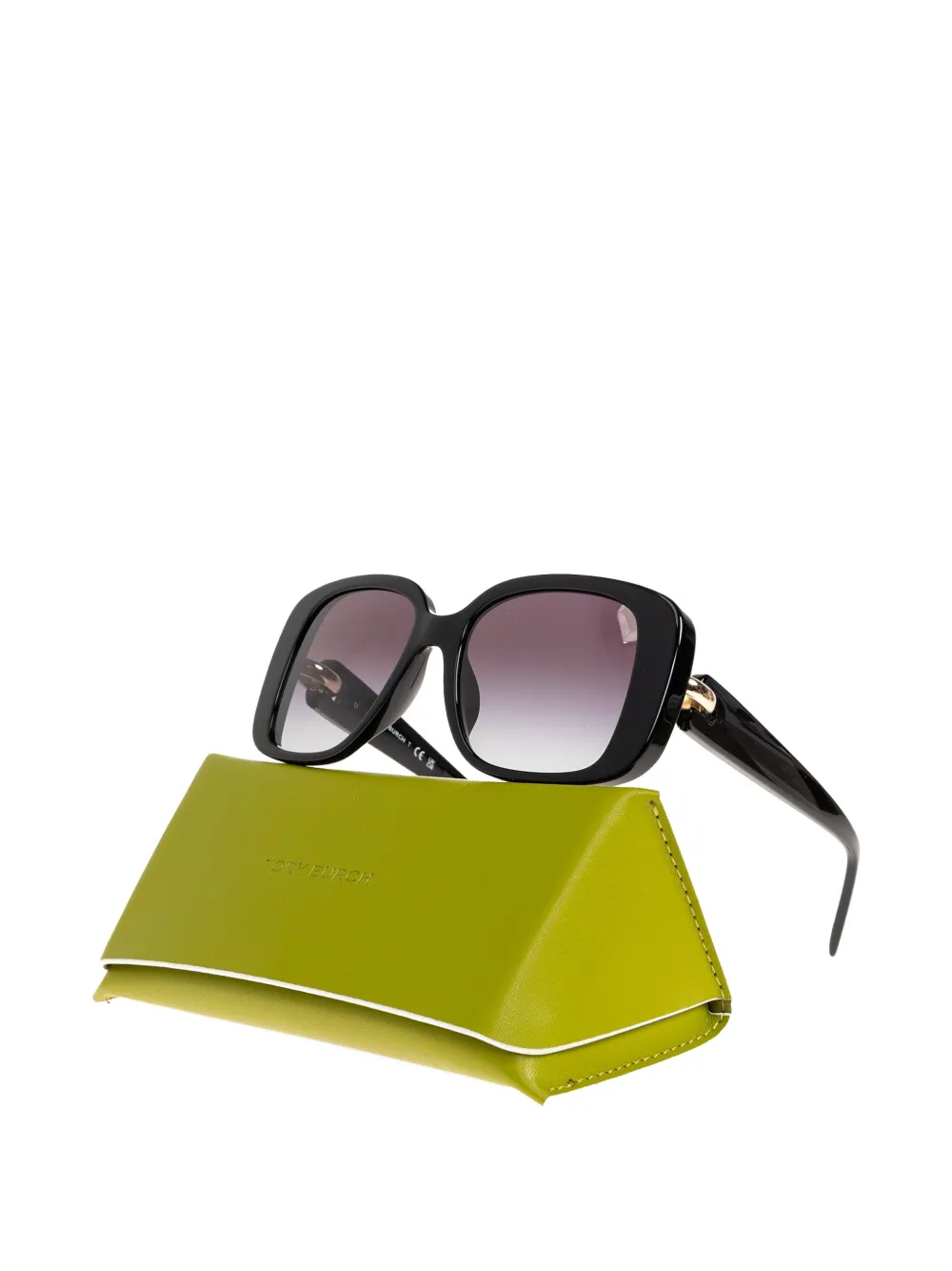 Tory Burch Geometric-frame Sunglasses - Black 