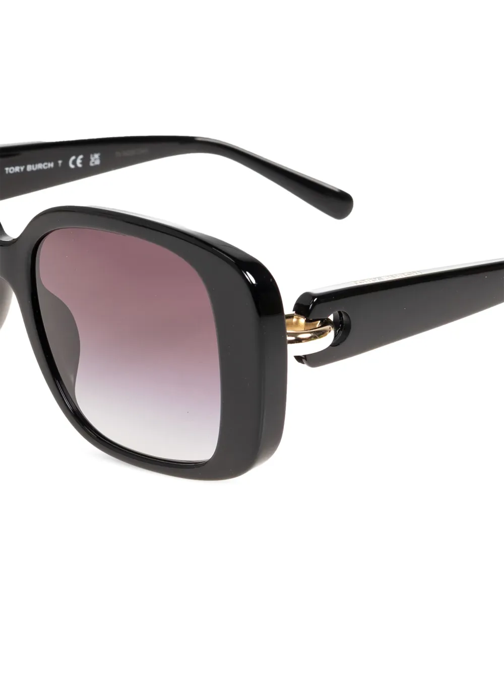  Tory Burch Geometric-frame Sunglasses - Black 