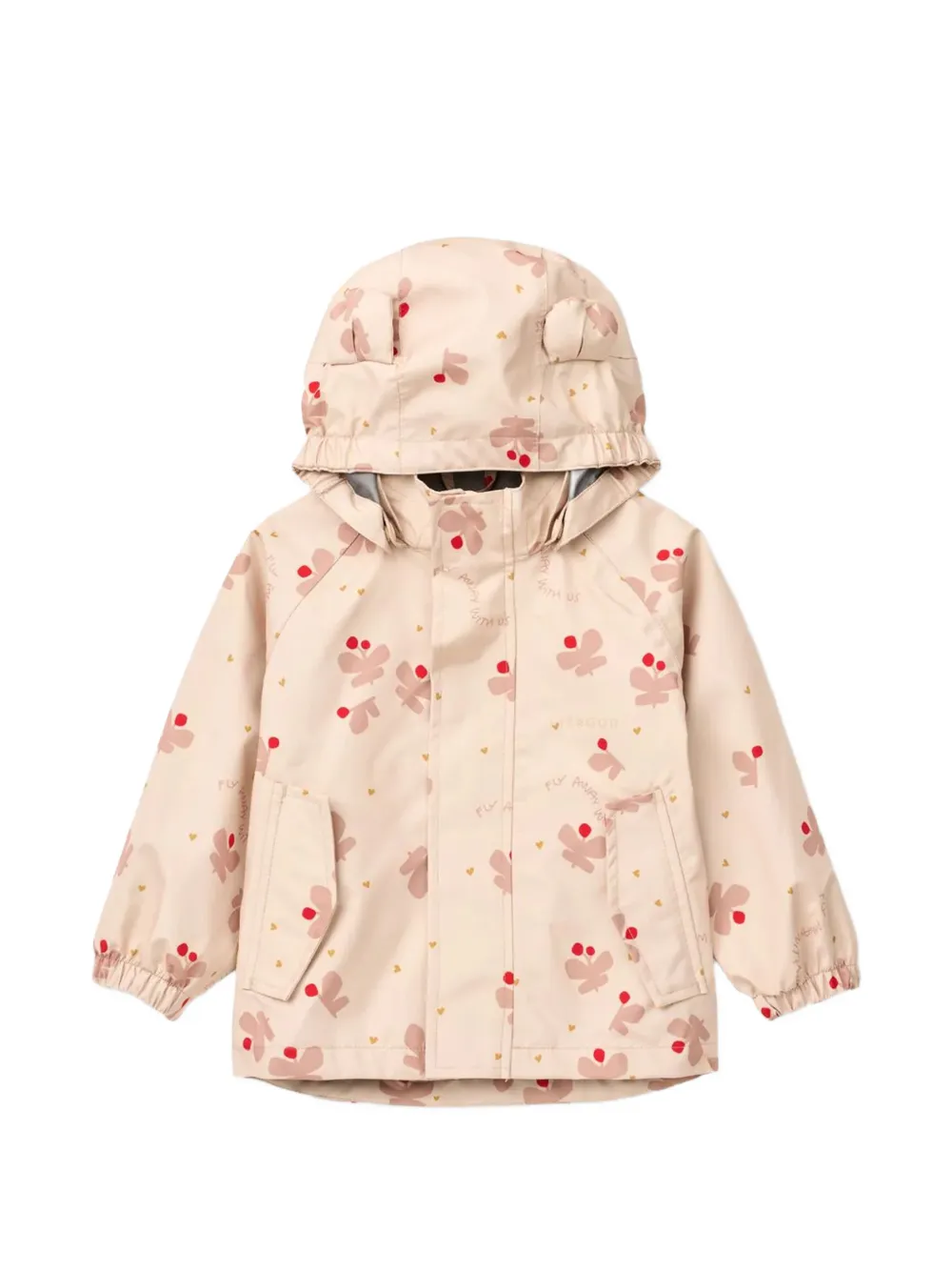  Liewood Floral Hooded Jacket - Neutrals 