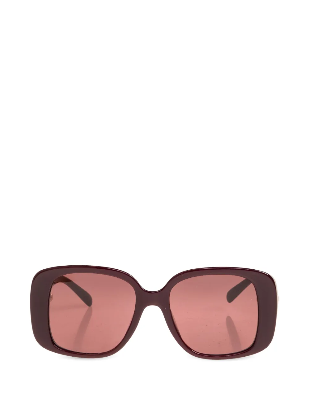 Tory Burch geometric-frame sunglasses - Rot