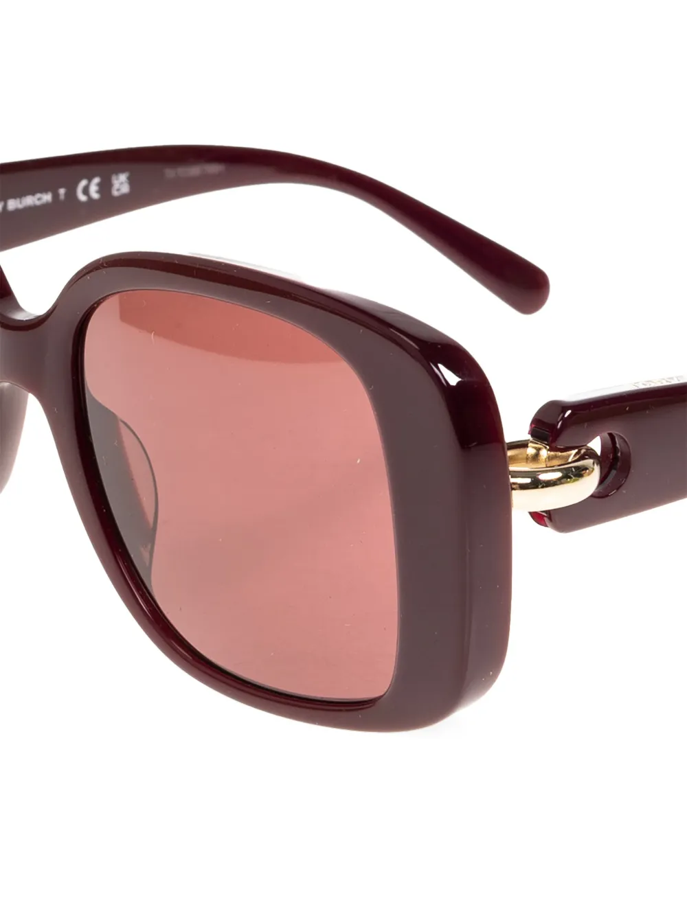  Tory Burch Geometric-frame Sunglasses - Red 