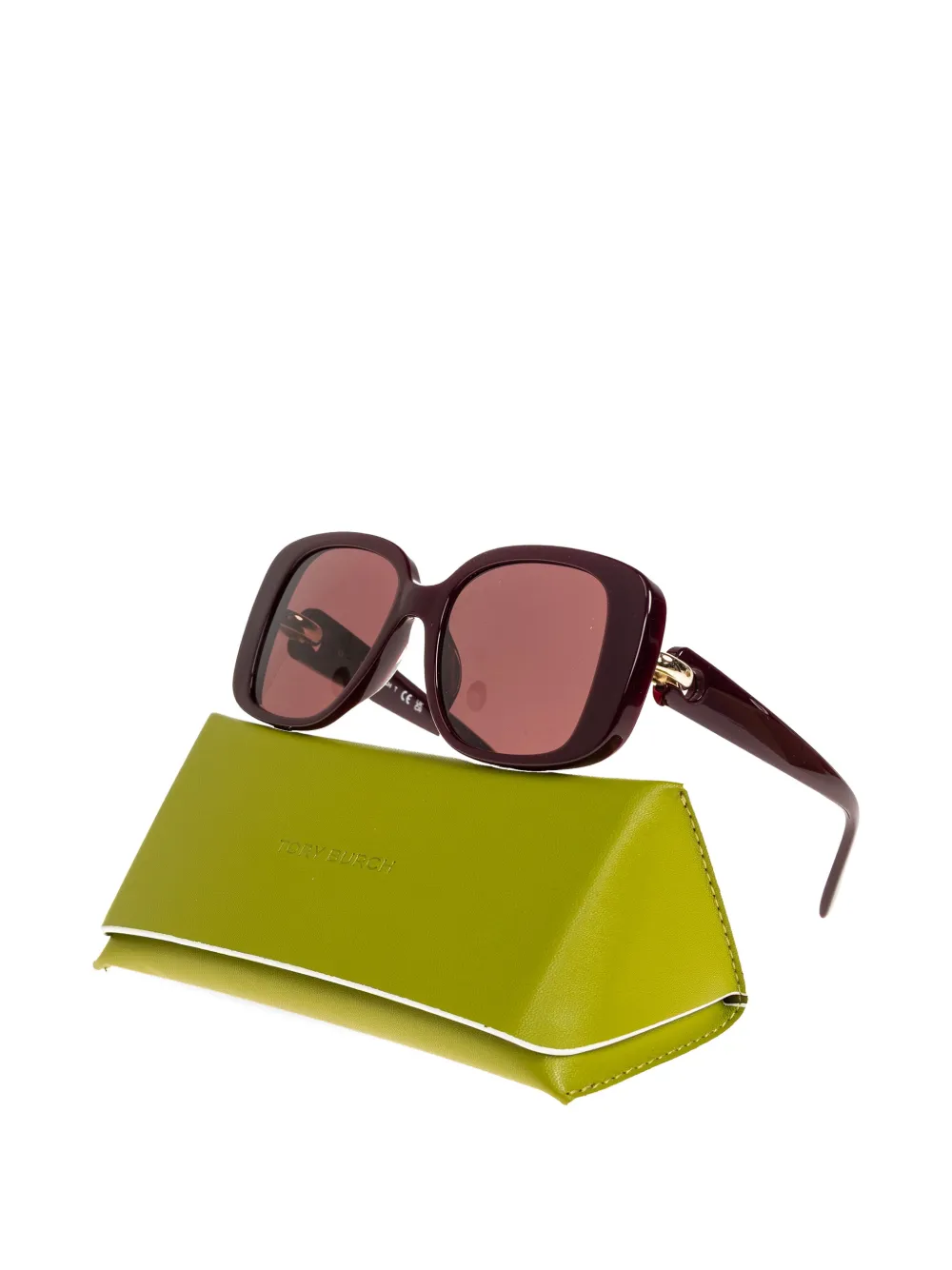  Tory Burch Geometric-frame Sunglasses - Red 