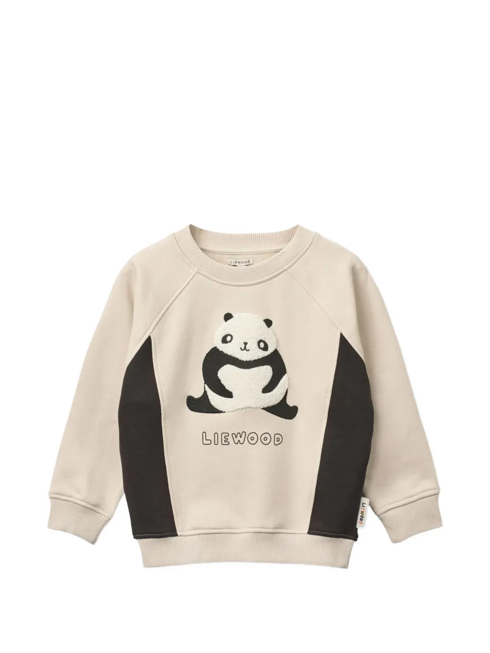 Liewood panda appliquéd colour-block sweatshirt - Toni neutri