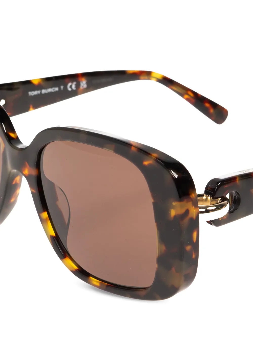  Tory Burch Geometric-frame Sunglasses - Brown 