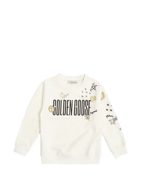 Golden Goose Kids sweatshirt med grafisk logo