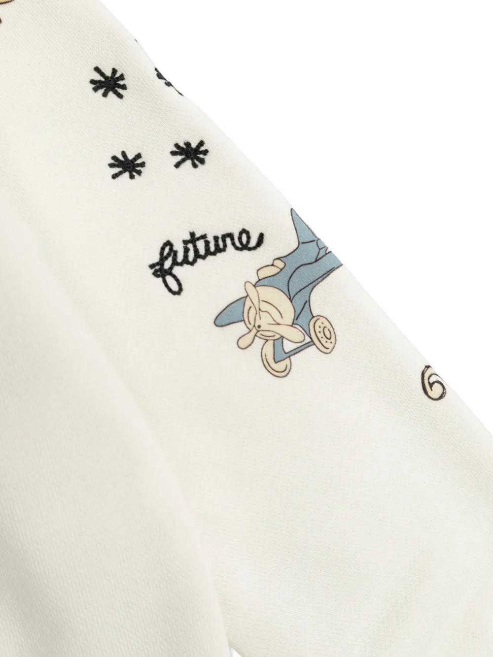 Golden Goose Kids Sweater met grafische logoprint Beige