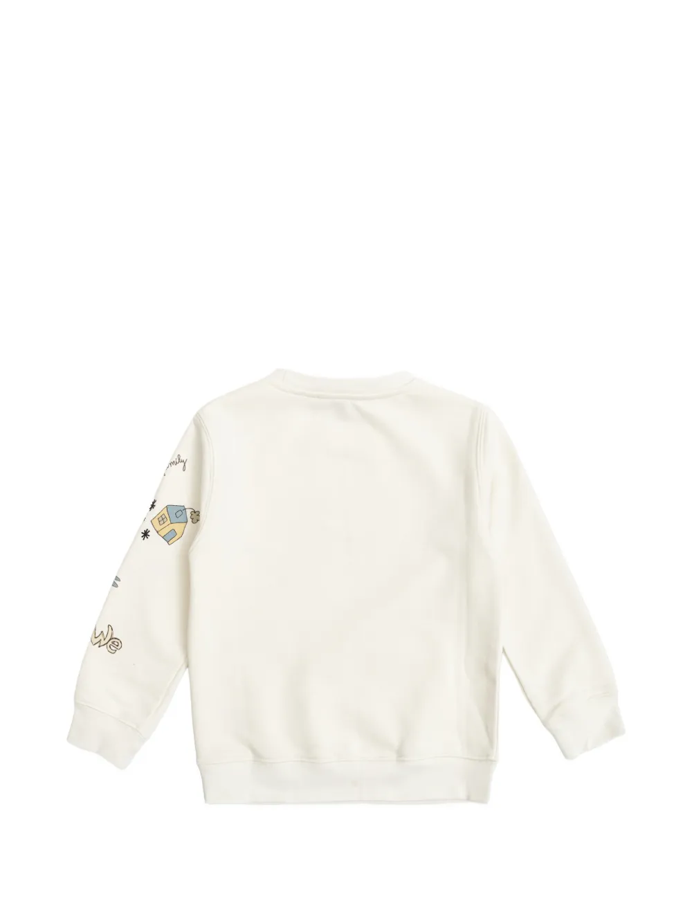 Golden Goose Kids Sweater met grafische logoprint Beige
