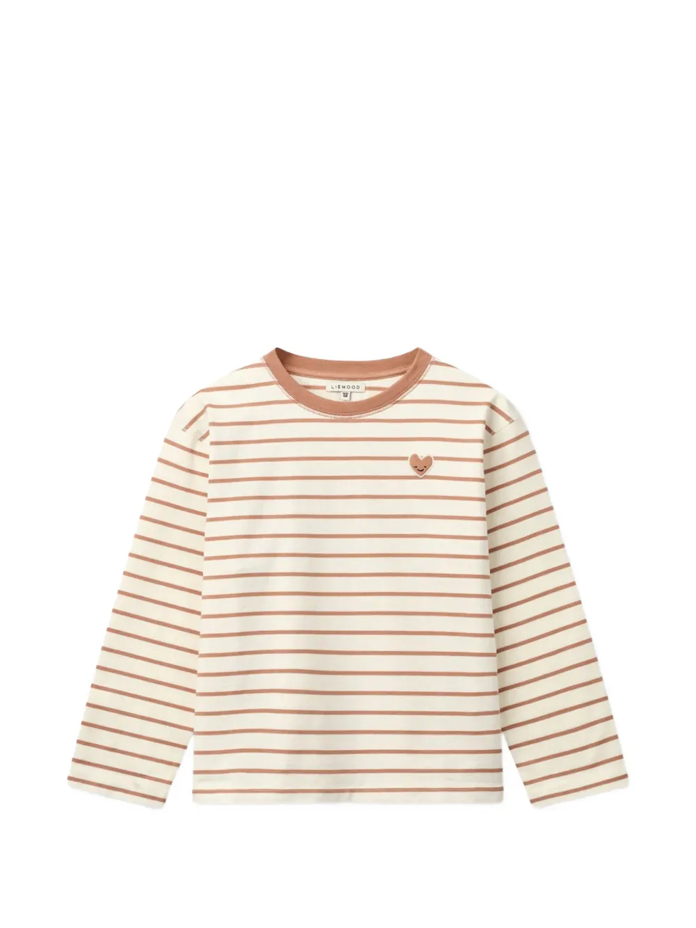 Liewood striped heart t-shirt - Toni neutri