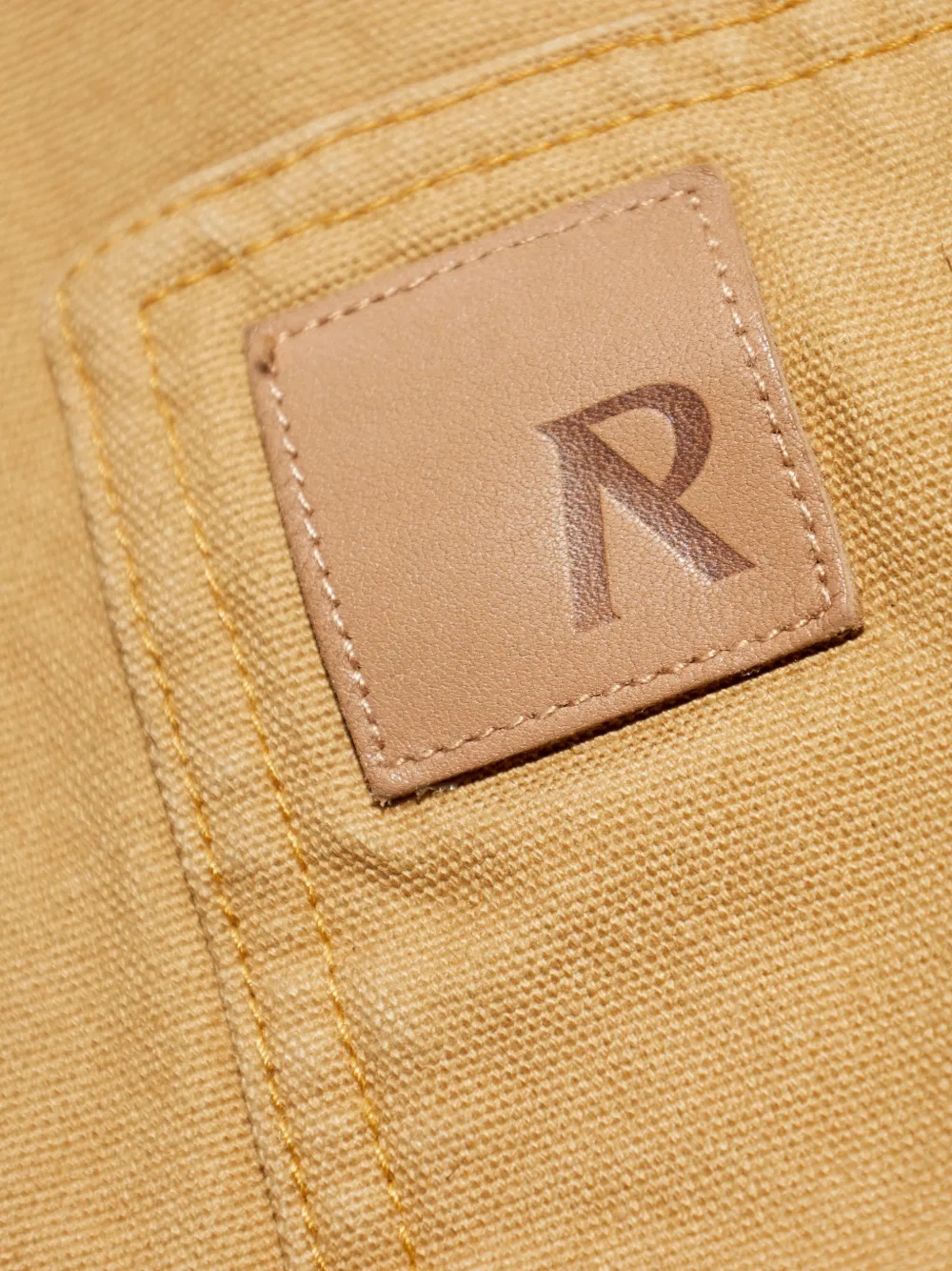 Represent Katoenen jack met rits en zak Beige