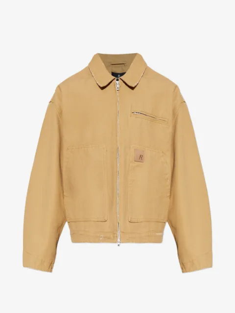 Represent pocket zip cotton jacket