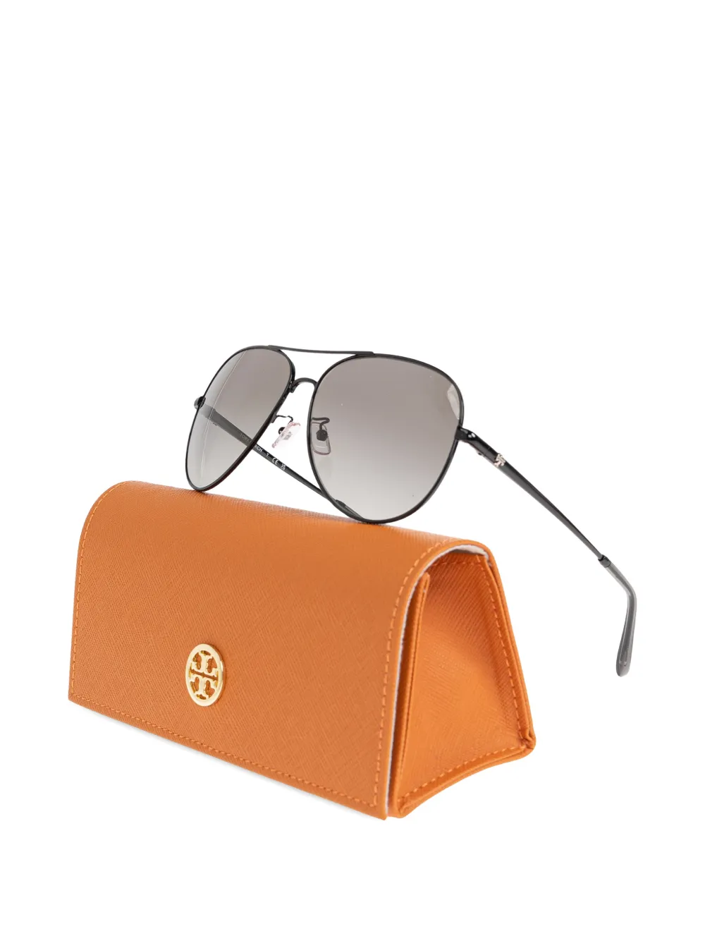 Tory Burch Zonnebril met piloten montuur Zwart