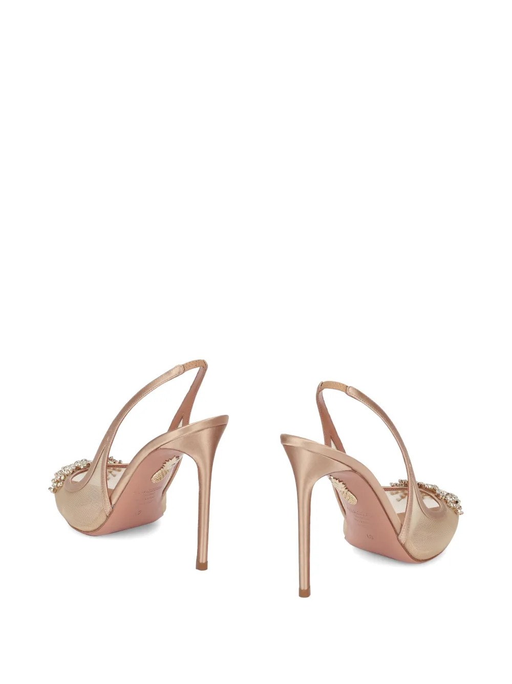 Aquazzura 105 mm pumps verfraaid met kristallen Wit
