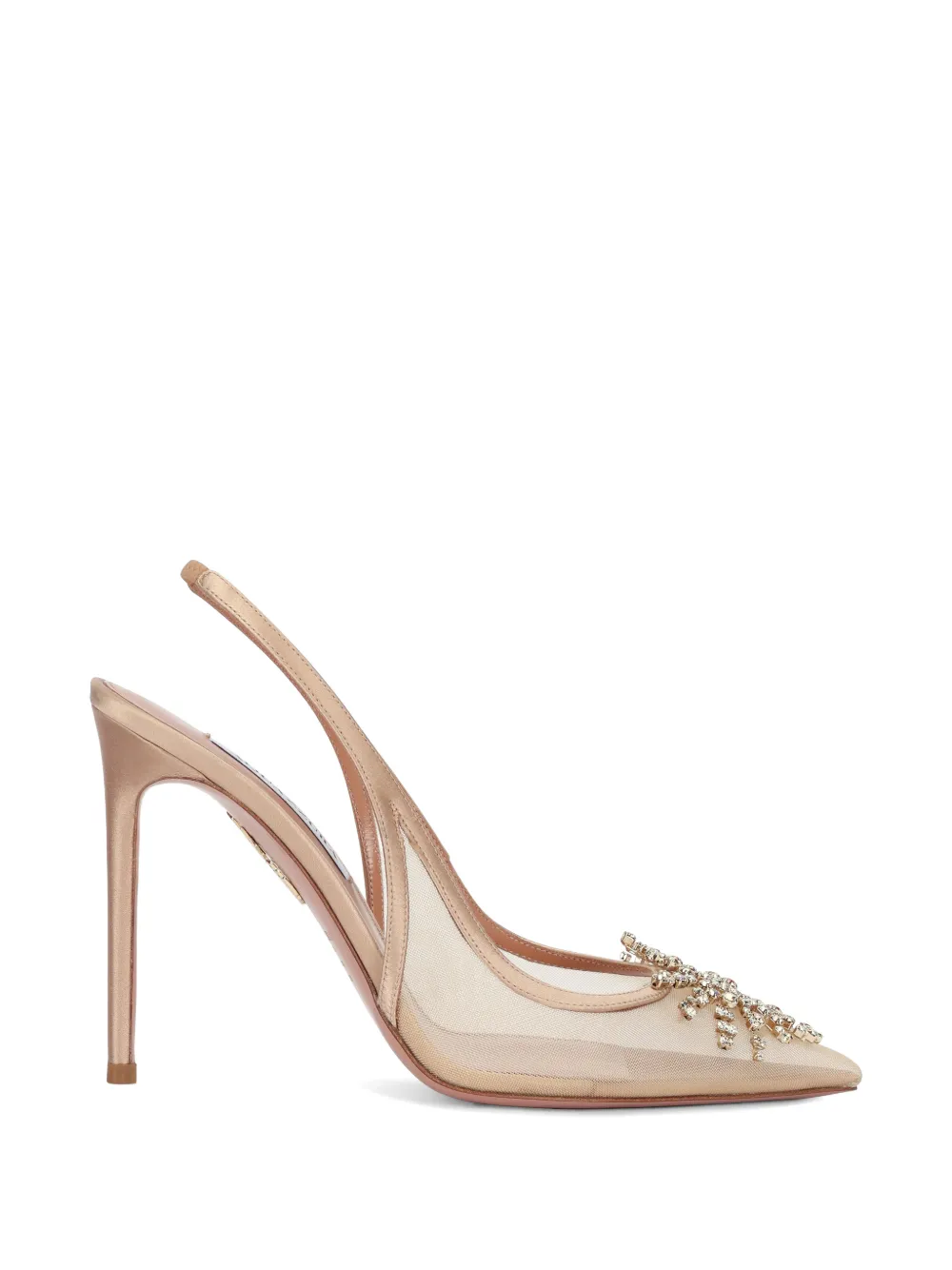 Aquazzura 105 mm pumps verfraaid met kristallen Wit