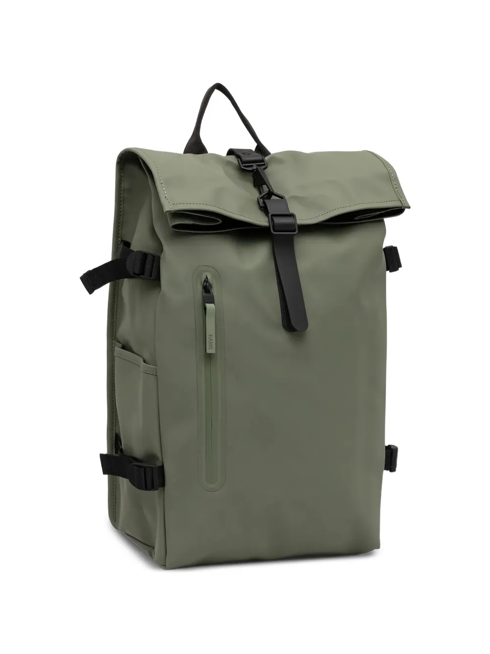  Rains Large Rolltop Backpack - Green 