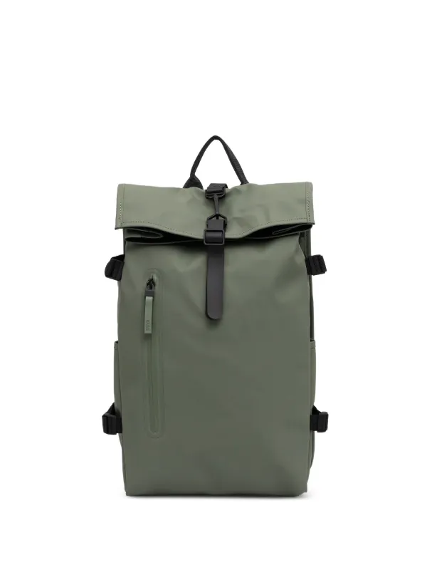 rains oversize backpack Large Rolltop black this backpack is carefully designed to keep your belongings dry while traveling from point A to Z Rains Backpack - Green