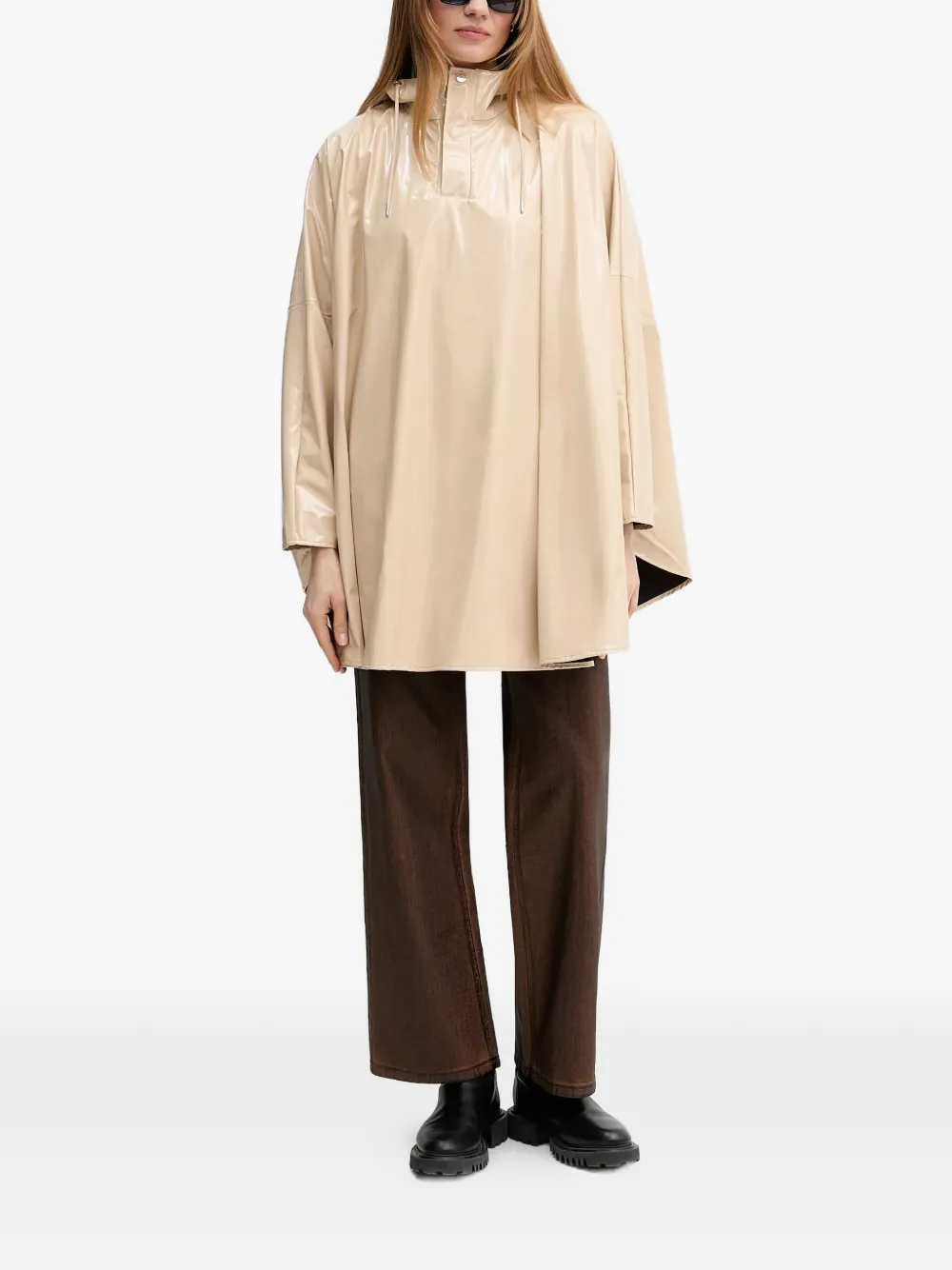 Rains Oversized cape Beige
