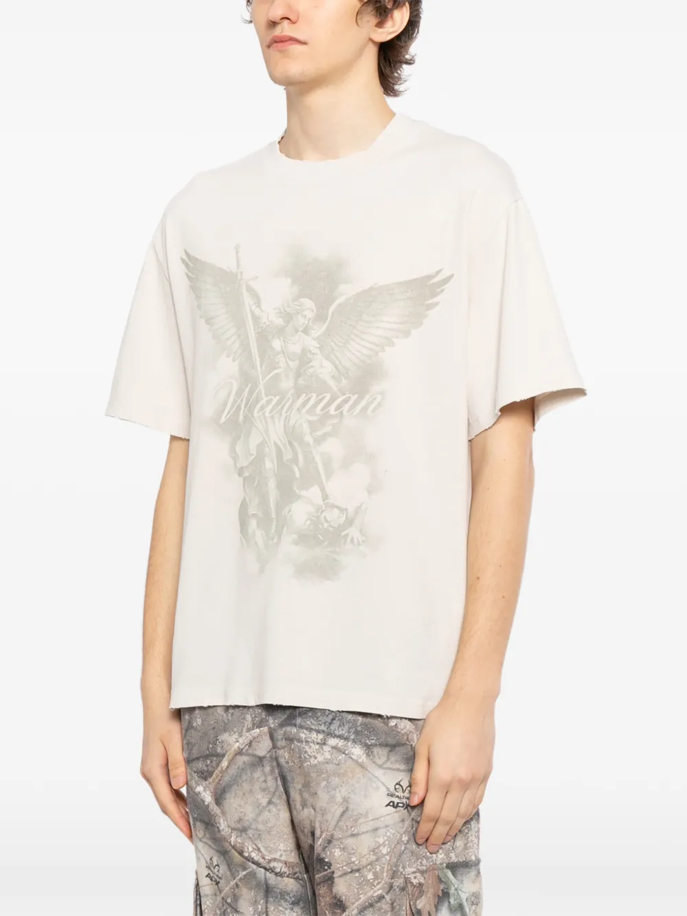  Warman Graphic-print T-shirt - Neutrals 