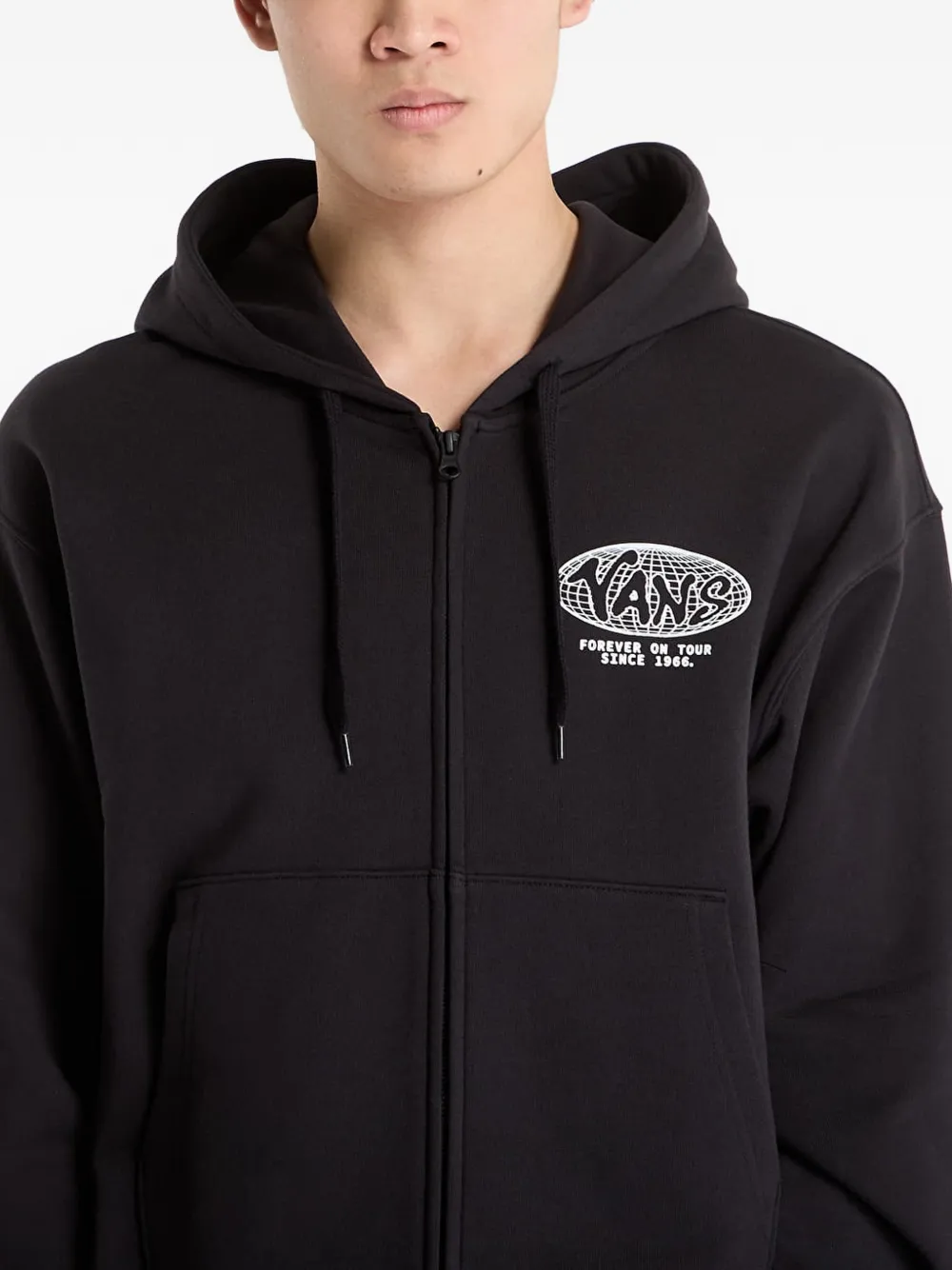 Vans Hoodie met logoprint Zwart