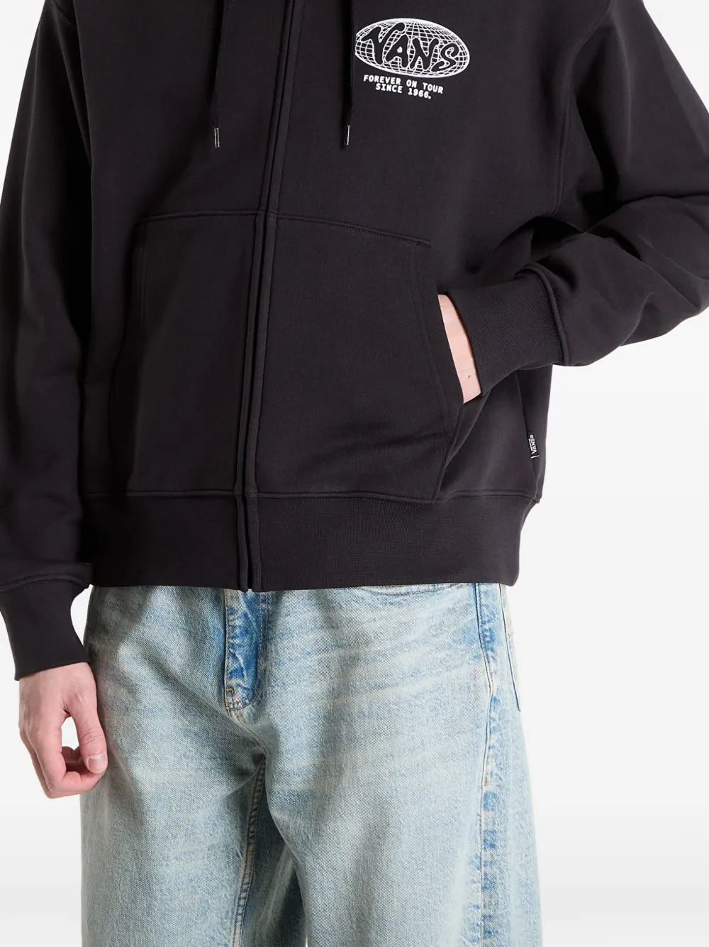Vans Hoodie met logoprint Zwart