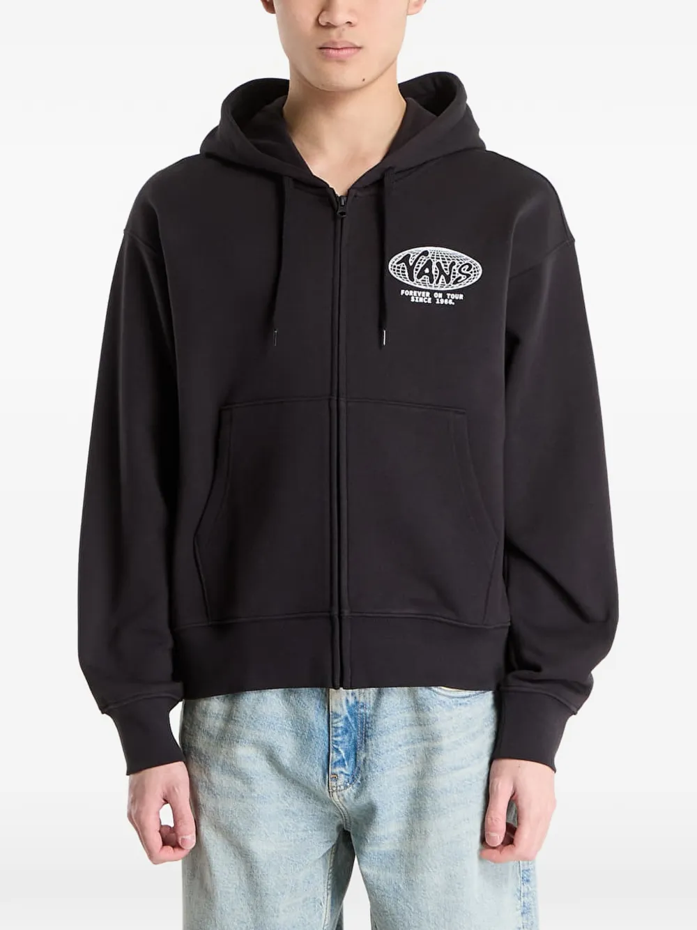 Vans logo-print hoodie - Nero