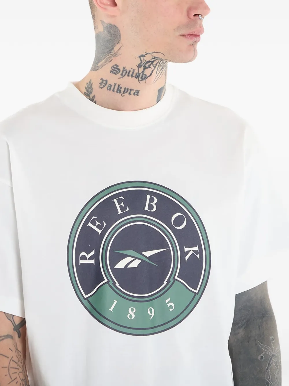 Reebok T-shirt met grafische print Wit