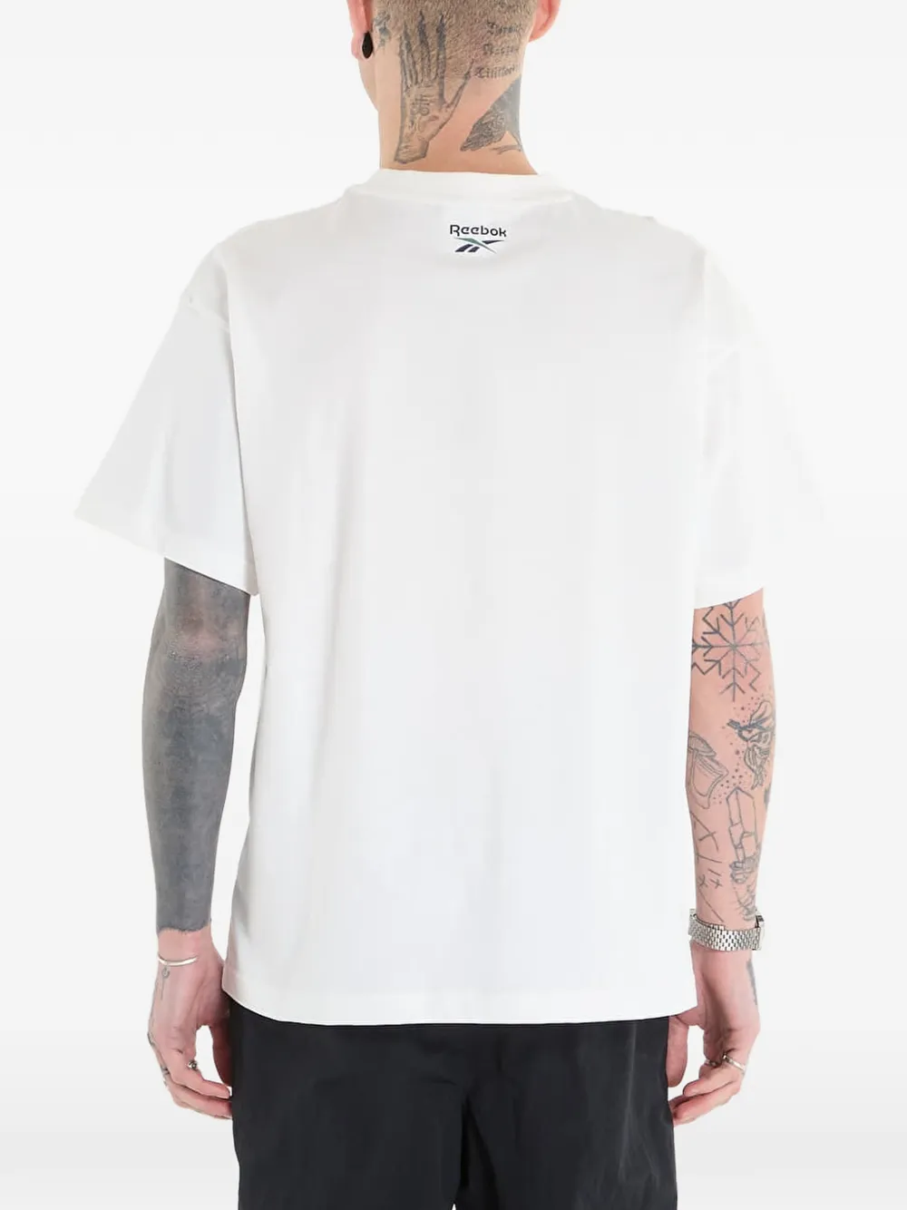 Reebok T-shirt met grafische print Wit