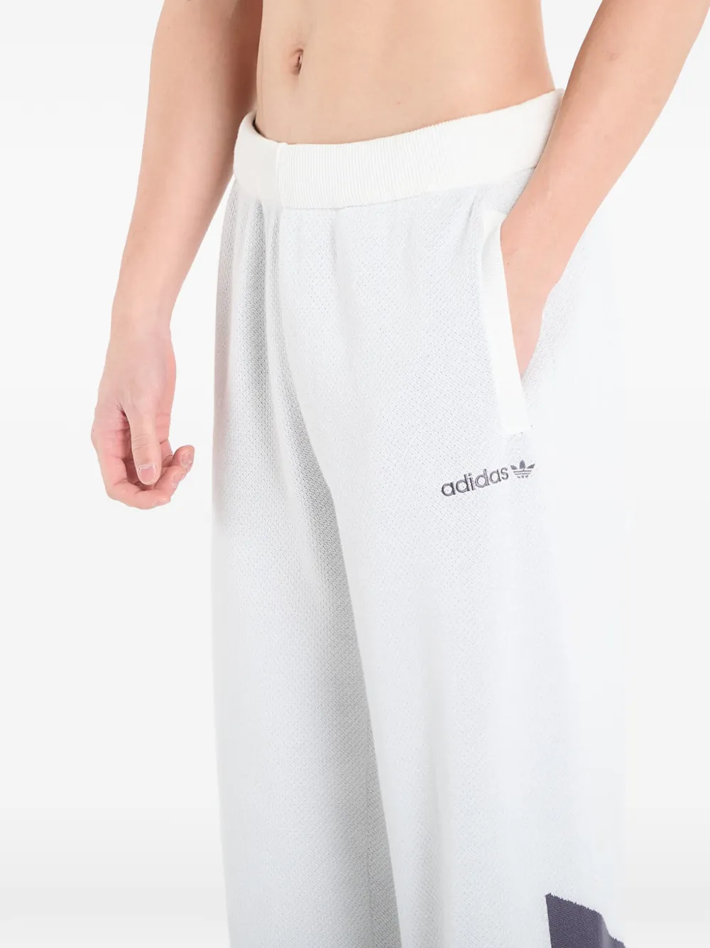 adidas Trainingsbroek met streep-detail Wit