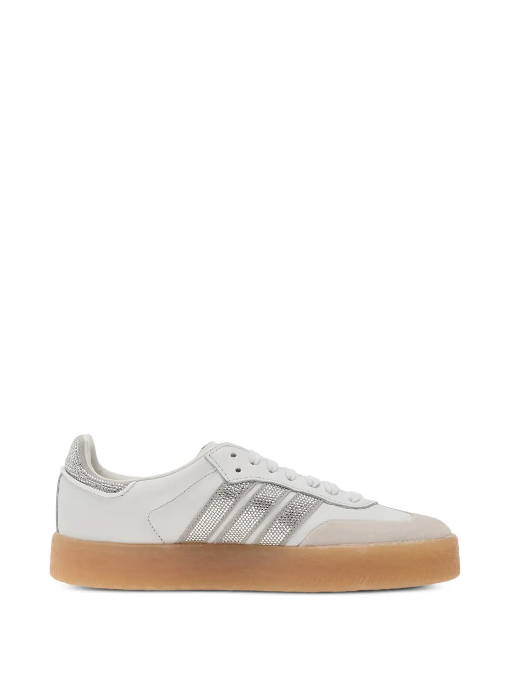 adidas Samba three-stripe platform sneakers - Weiß