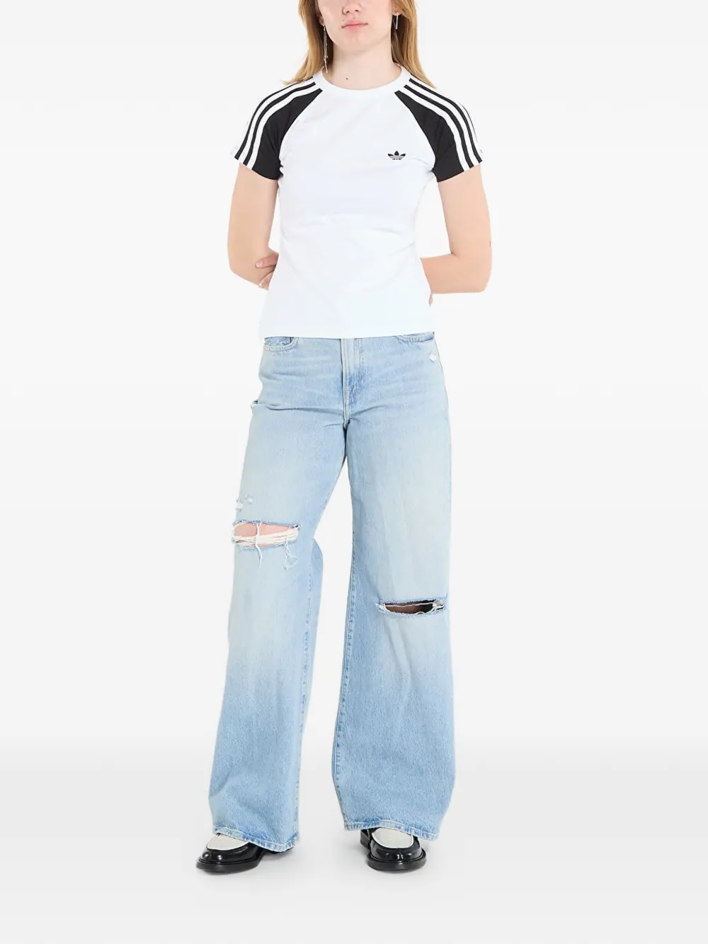 adidas SST katoenen T-shirt Wit