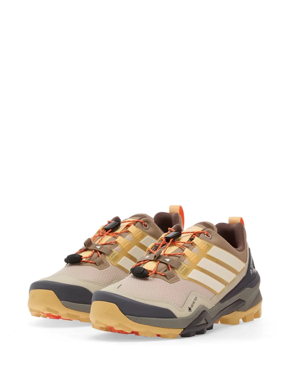 adidas three-stripe hiking sneakers Beige