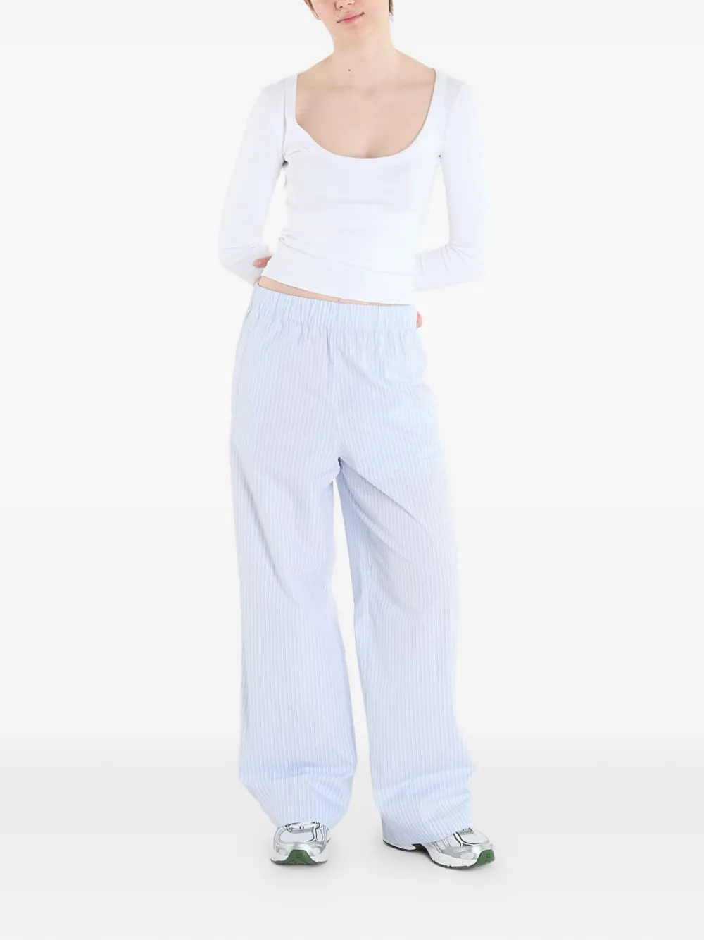 Calvin Klein Jeans Gestreepte broek Blauw