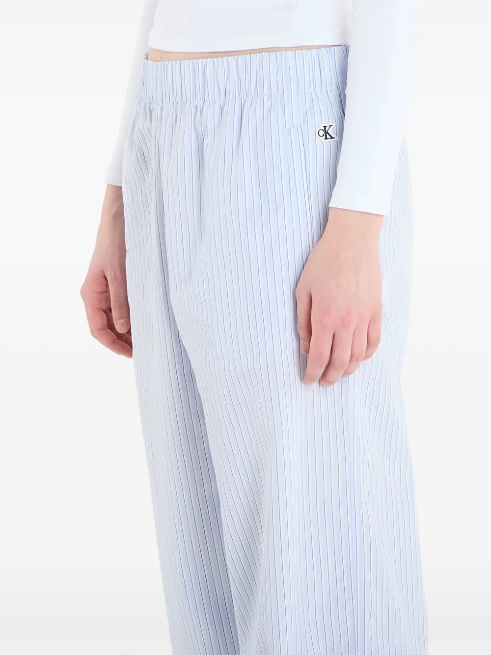 Calvin Klein Jeans Gestreepte broek Blauw