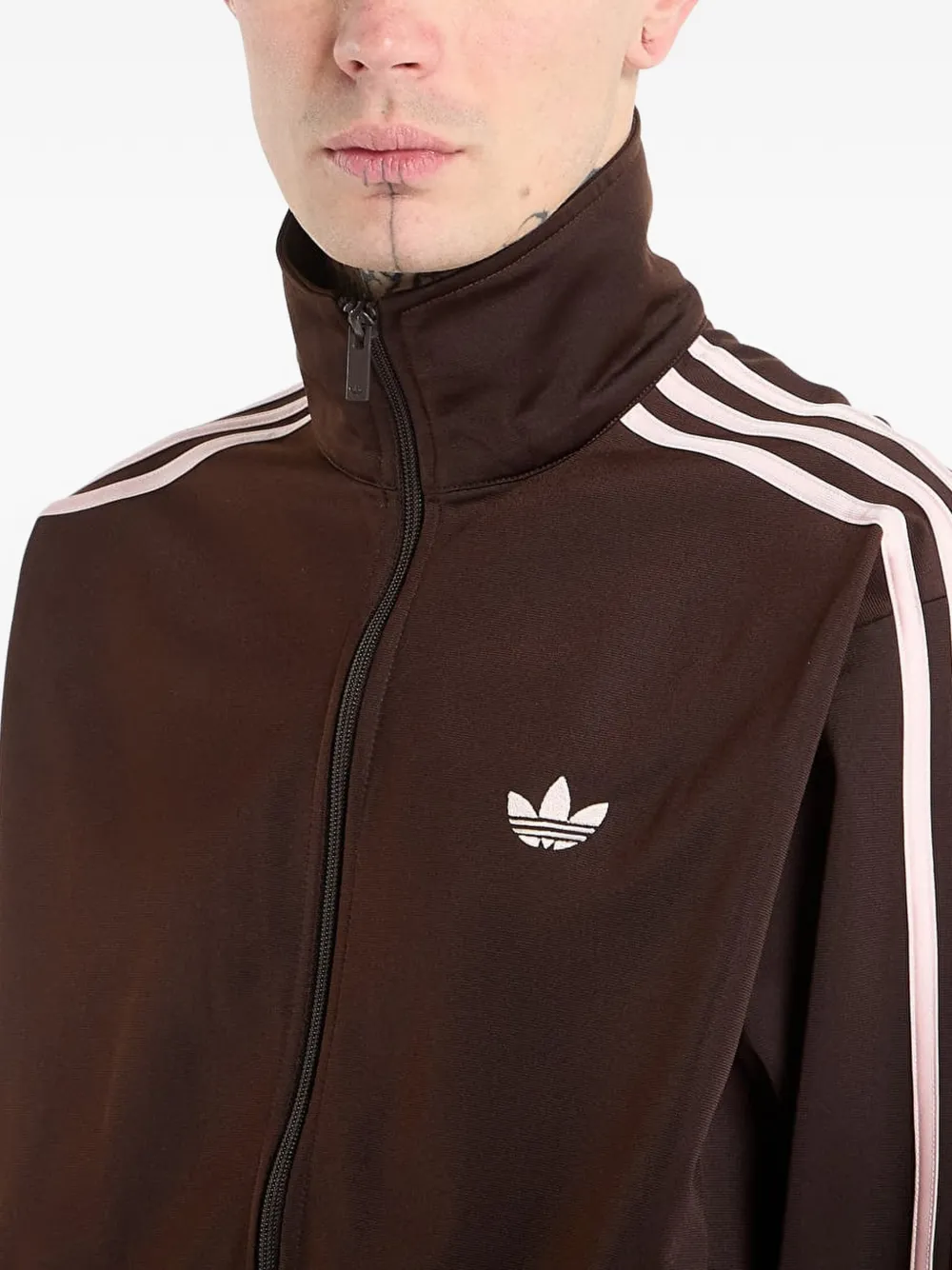 adidas Firebird sweater met rits Bruin