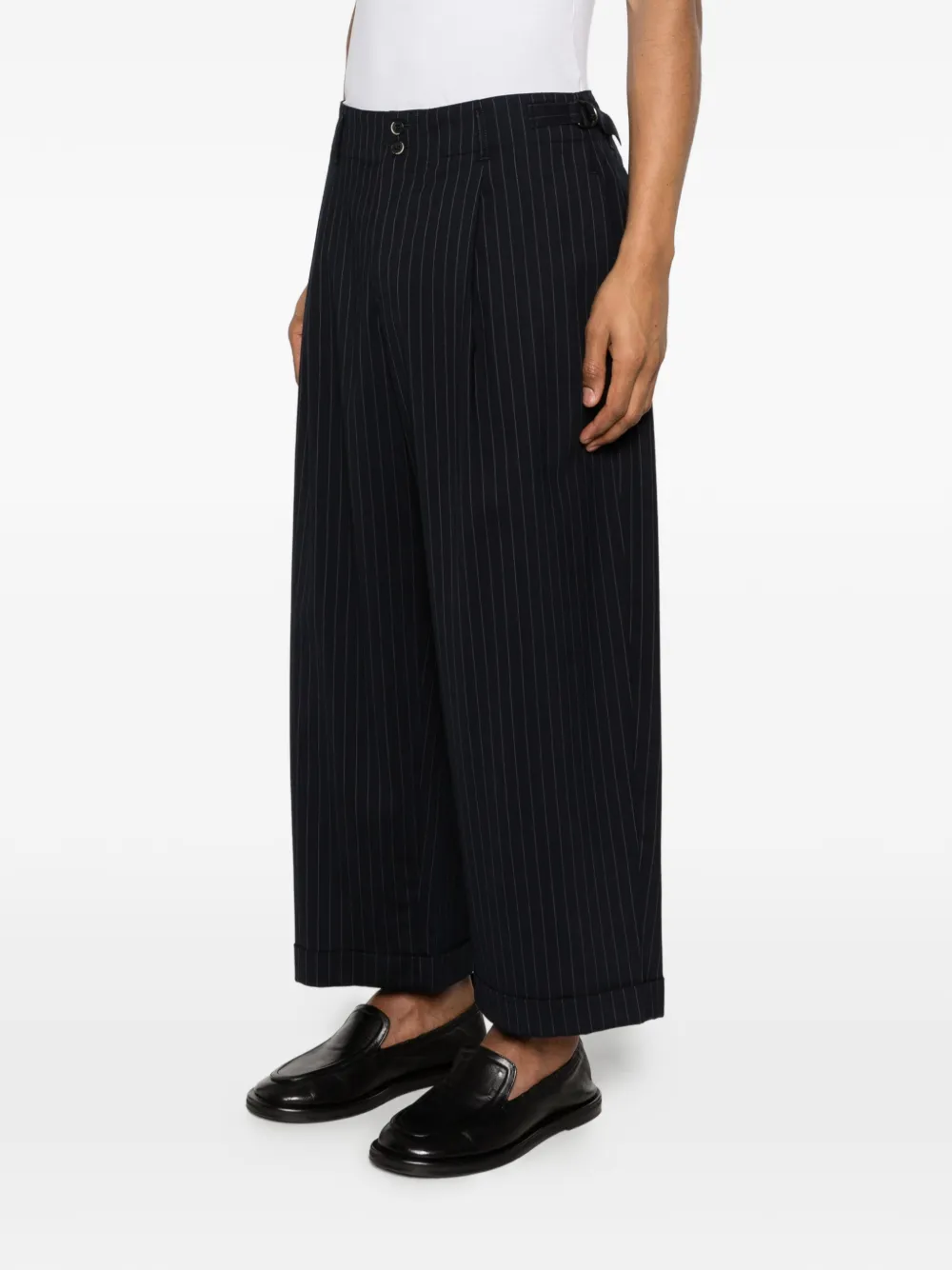  Barena Pinstripe Tailored Trousers - Black 