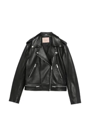 Elisabetta Franchi Zip Textured Jacket | Black | FARFETCH