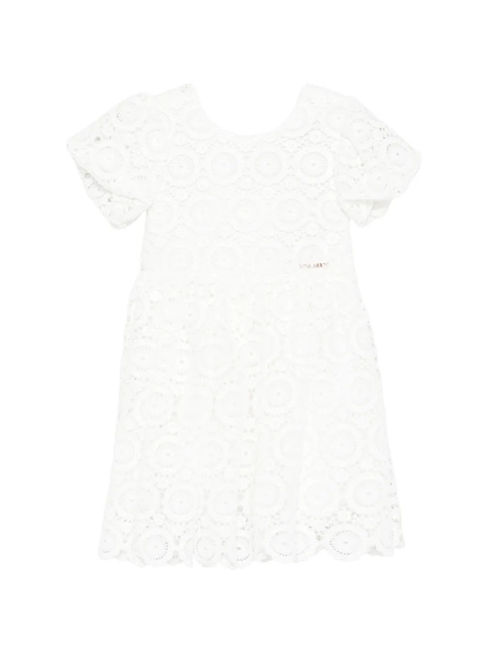 TWINSET Kids crew-neck dress - Weiß