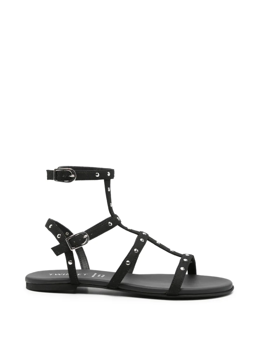 TWINSET Kids studded-strap sandals - Nero