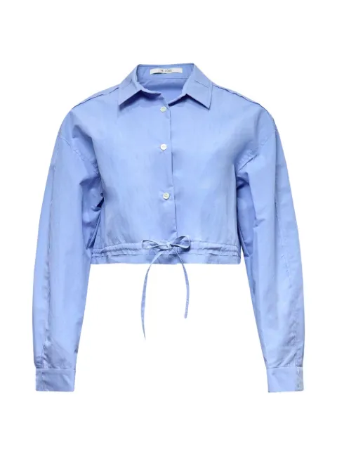 RE CODE drawstring crop shirt