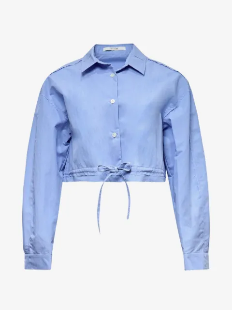 RE CODE drawstring crop shirt