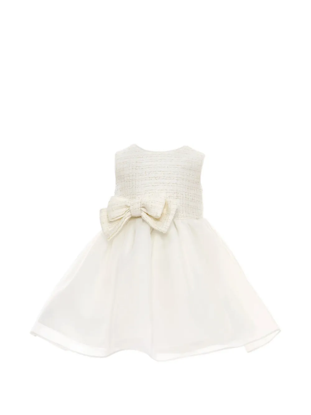 Dress & Fleur Jurk en jack verfraaid met strik Wit