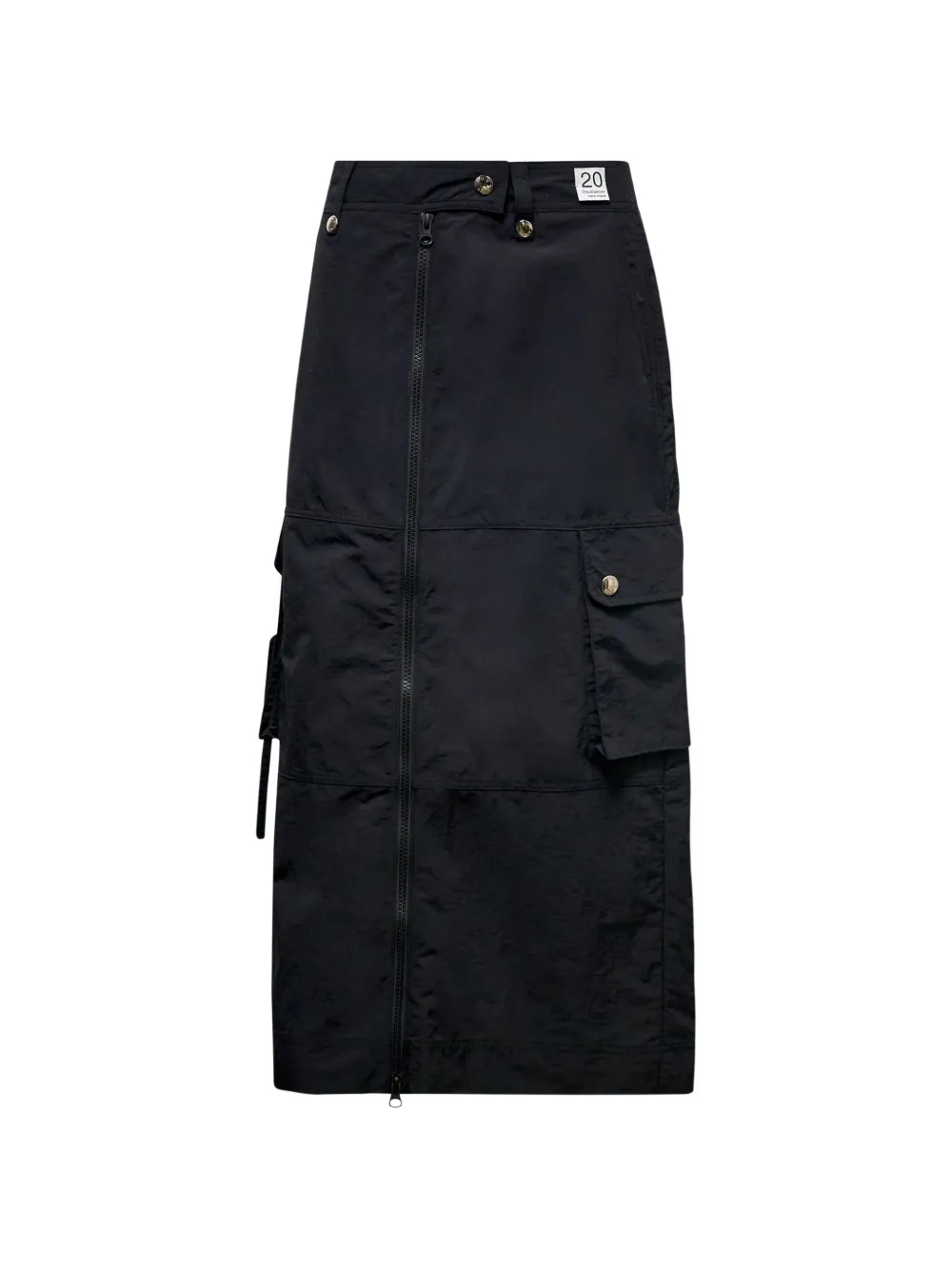 Re Code Cargo Maxi Skirt In Black