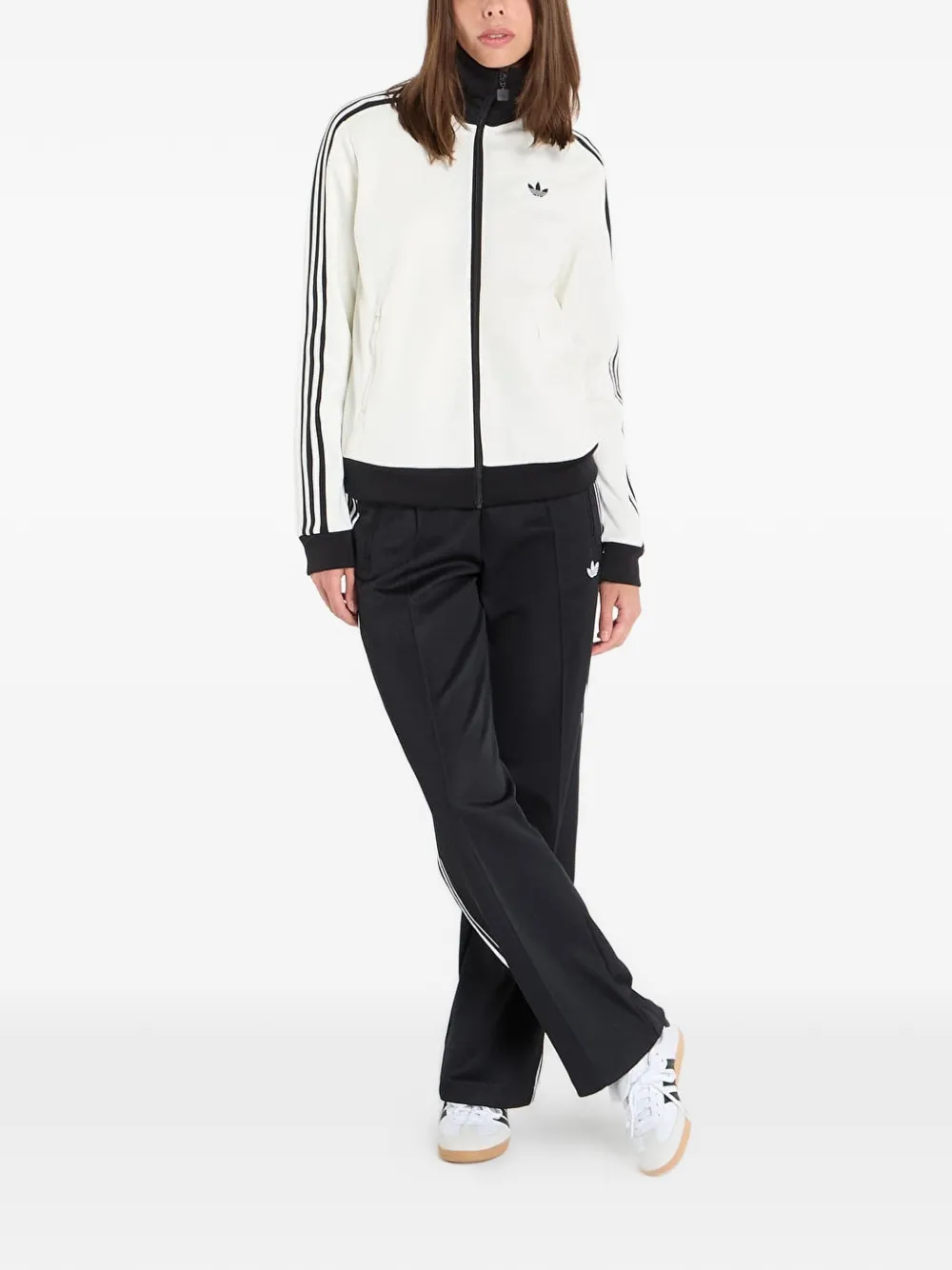 adidas Classic TT sweater met rits Wit