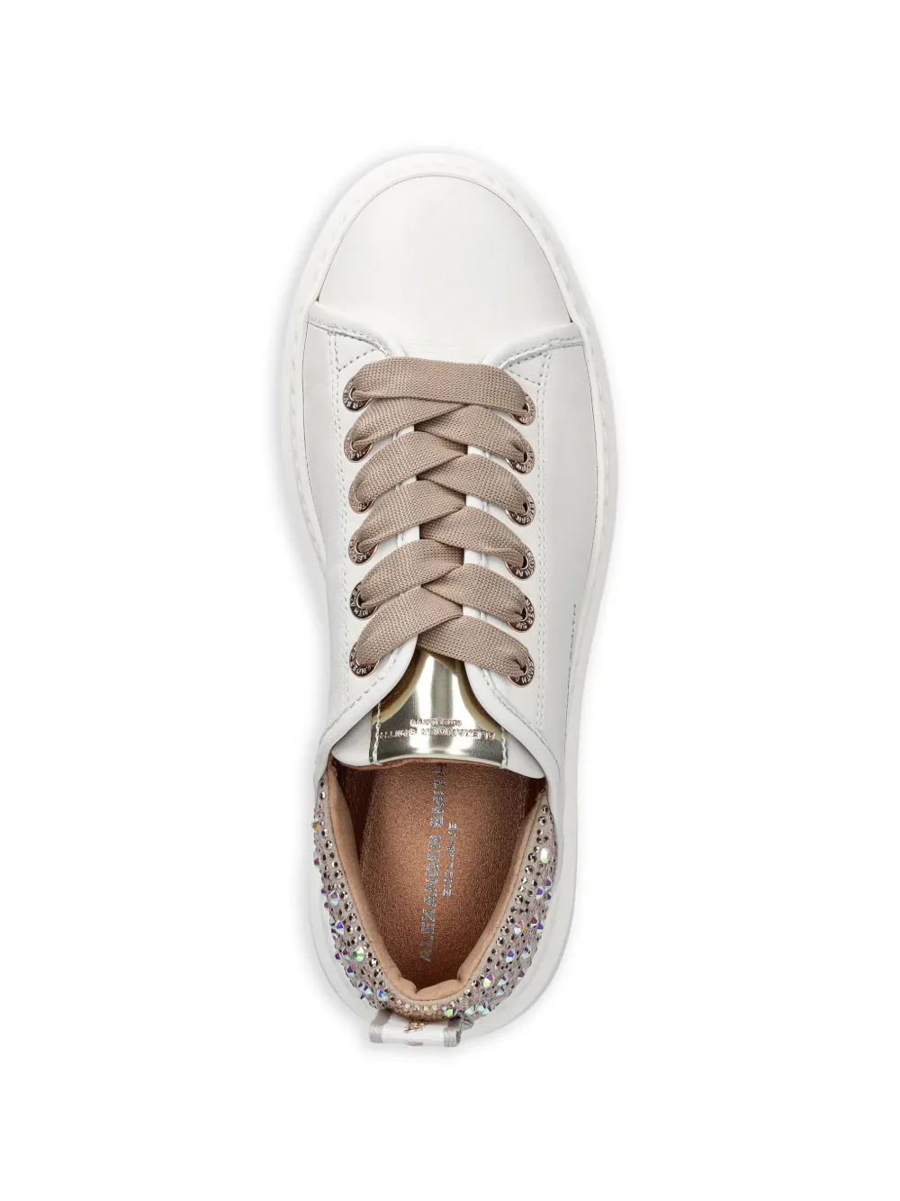  Alexander Smith Wembley Embellished Low-top Sneakers - White 
