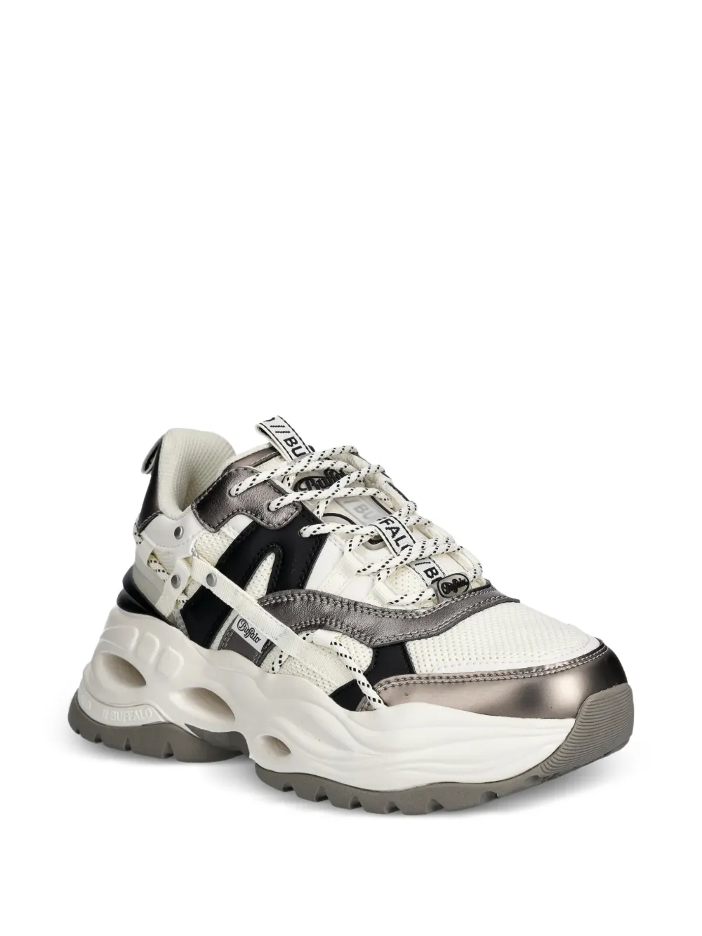 Buffalo Triplet Hollow sneakers met vlakken Wit