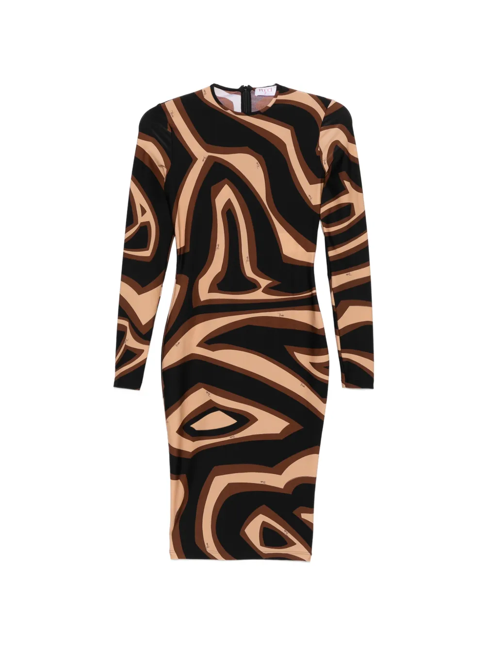 PUCCI Pre-Owned Labirinto wave-print dress - Nero