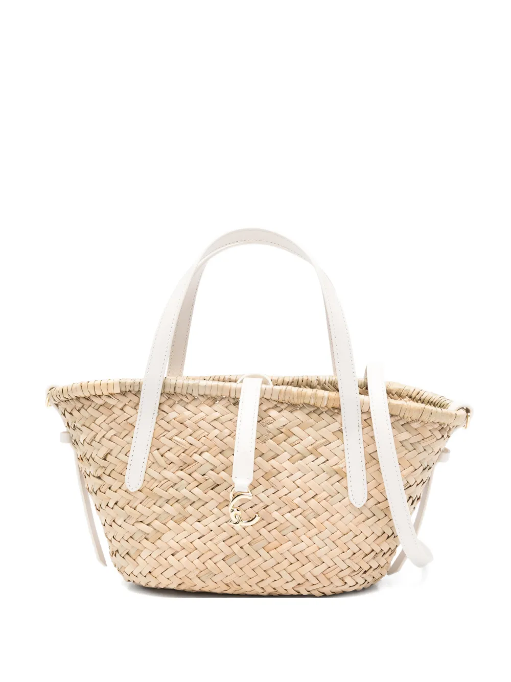 Coccinelle woven tote bag - Toni neutri